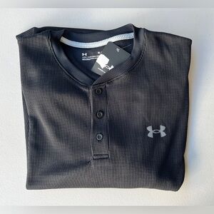 Under Armour Long Sleeve Thermal Henley Shirt Mens